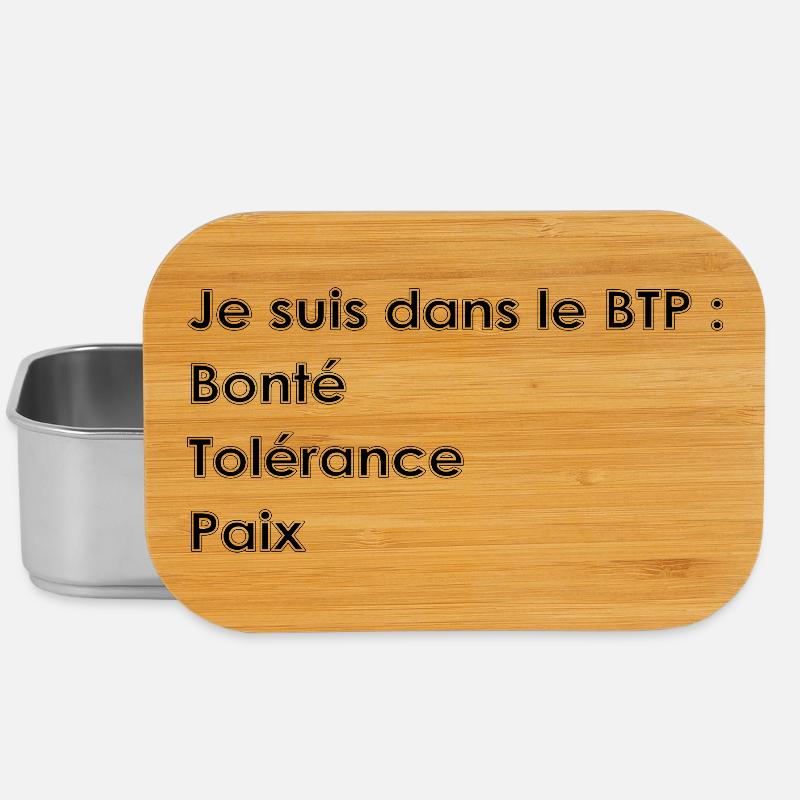 Je suis dans le BTP - Boîte à goûter - argent