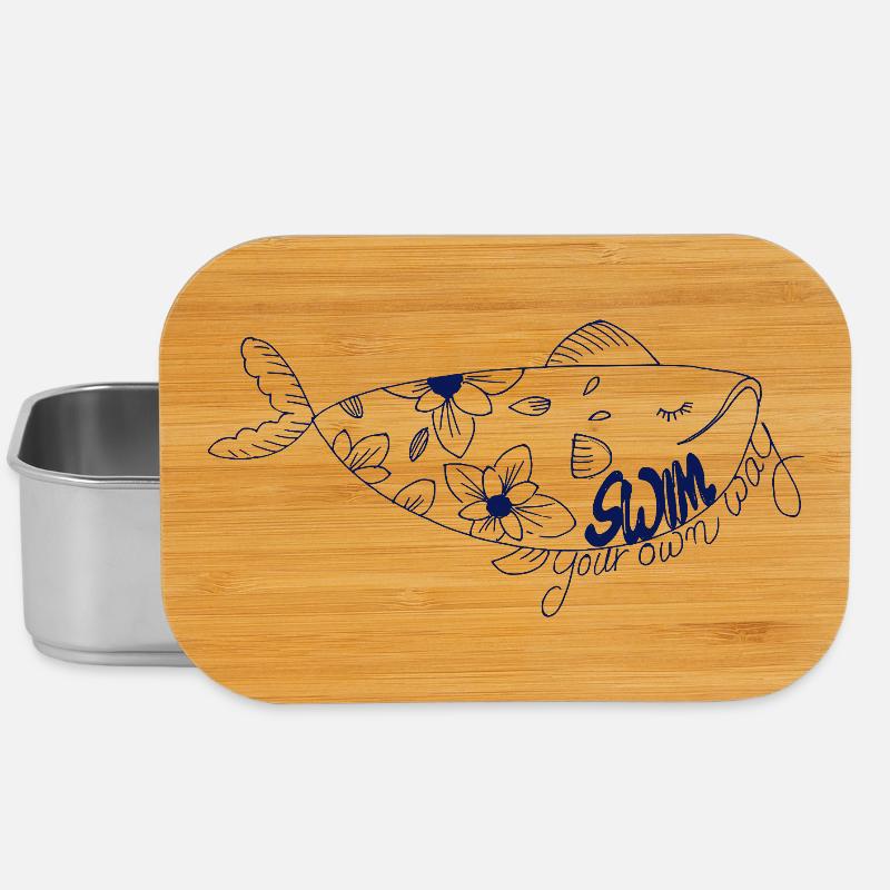 Schwimm deinen eigenen Weg - Lunch Box - Silber