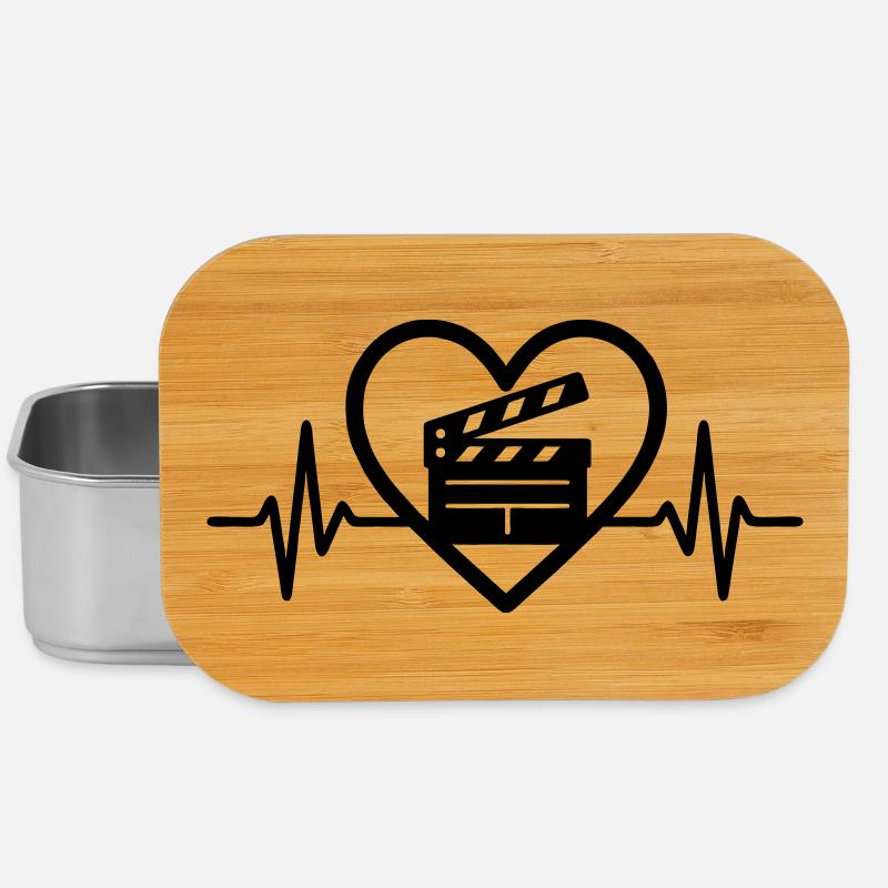 Cinema Heart Clapper - Lunch Box - silver
