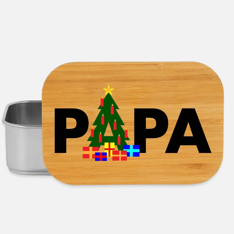 Papa Sapin de Noël - Boîte à goûter - argent