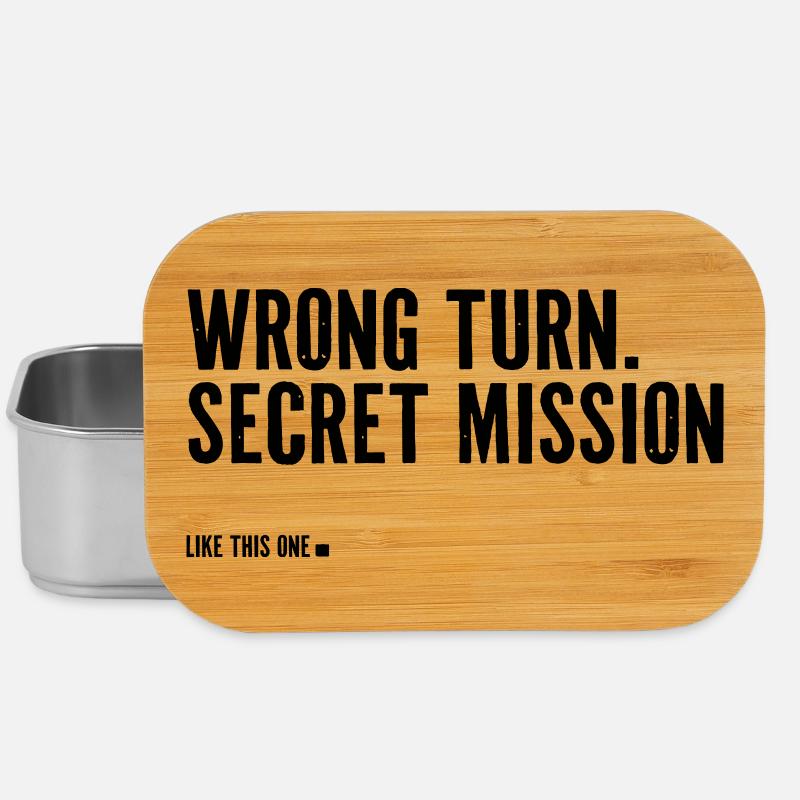 wrong turn. secret mission. - Lunch Box - Silber