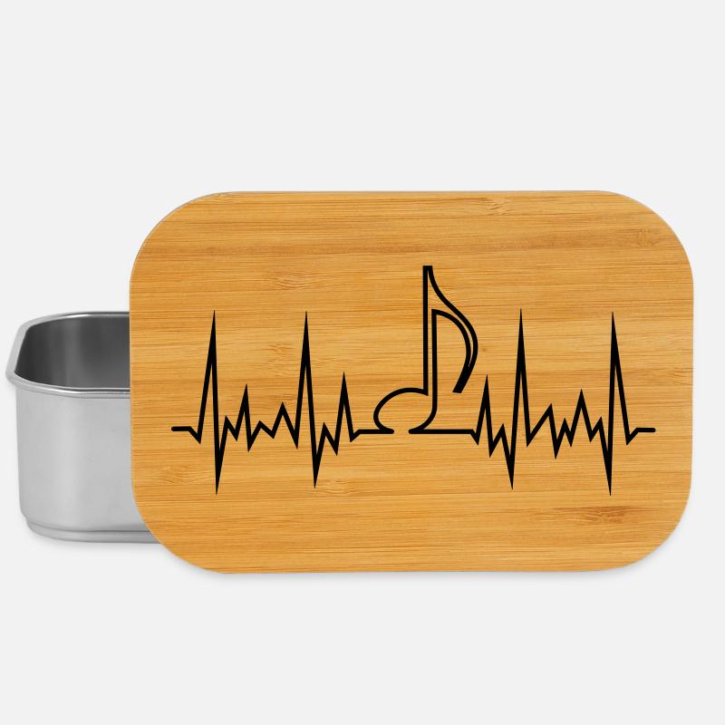 wave_note - Lunch Box - Silber