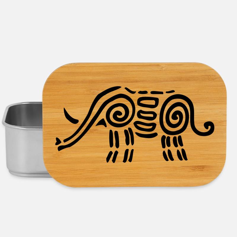 Elefant1 - Lunch Box - Silber