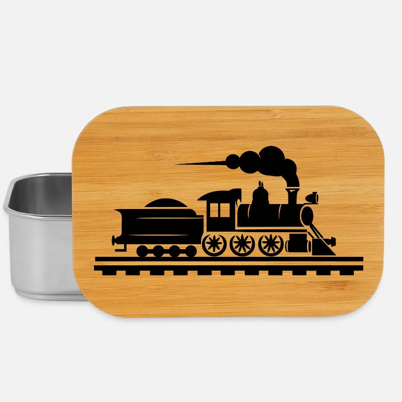 Railway Graphic - Lunch Box - silver