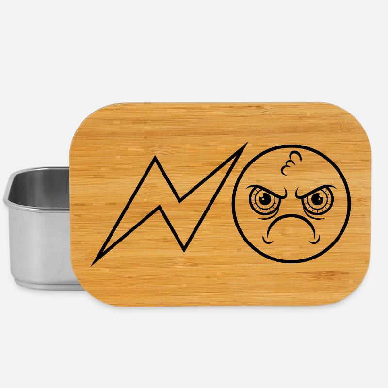 NO / Nope / No / Never / No - Lunch Box - silver