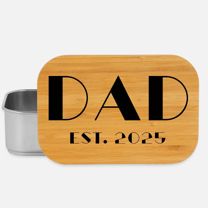Dad Est 2025 - Lunch Box - Silber