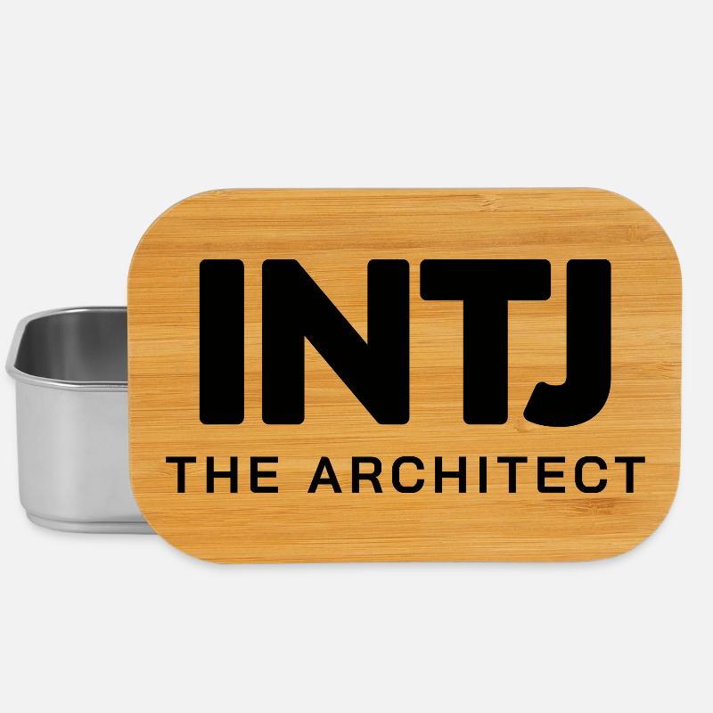 INTJ – The Architect | Minimalistisches Design - Lunch Box - Silber