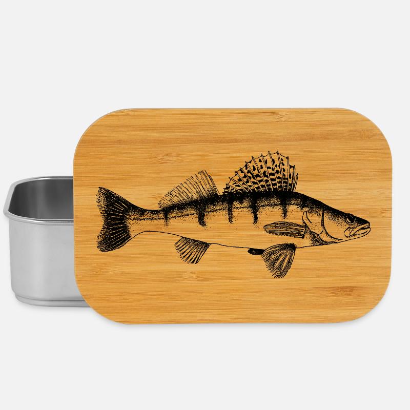 Zander Motiv - Lunch Box - Silber