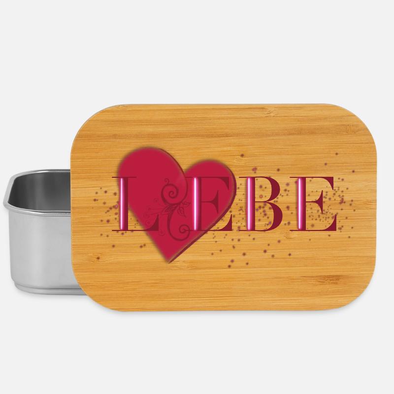 Liebe - Lunch Box - Silber