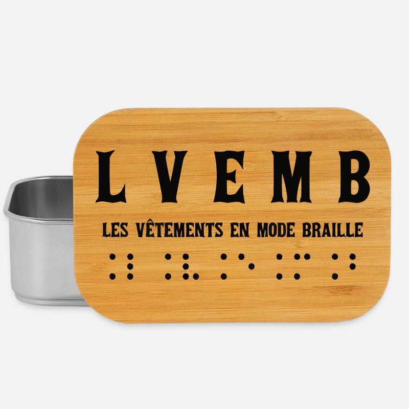 Mode Braille Élégante Pour Tous - Boîte à goûter - argent