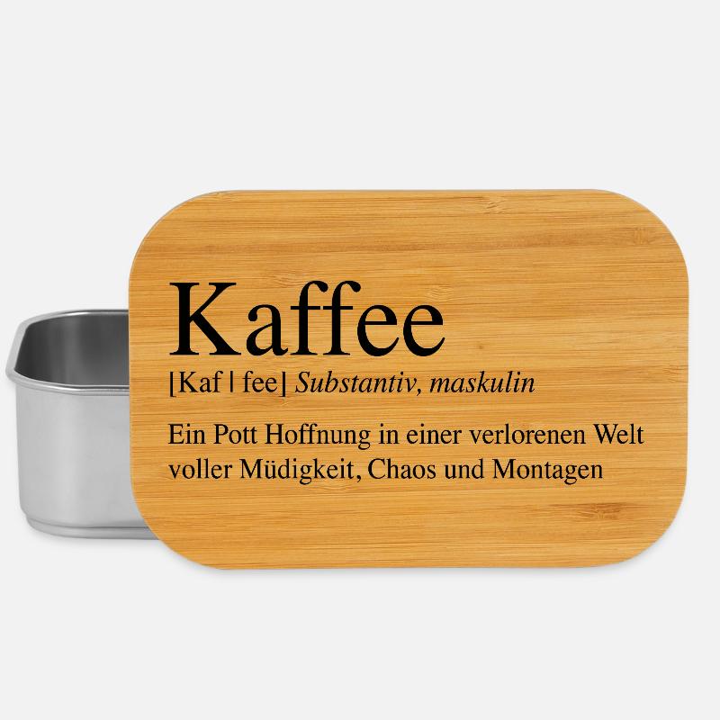 Kaffee - Ein Pott Hoffnung ... - Lunch Box - Silber