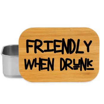 Friendly When Drunk - Alcool - Boîte à goûter - argent - Devant