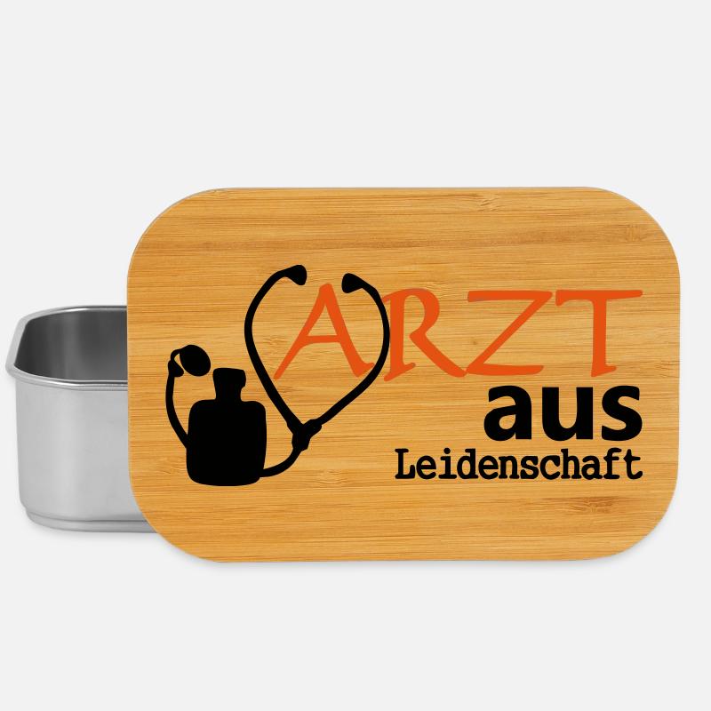 Arzt aus Leidenschaft Geschenk - Lunch Box - Silber