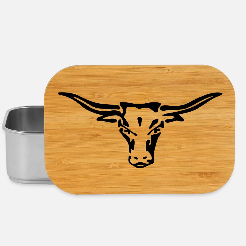 texas longhorn exit-shirt - Lunch Box - Silber