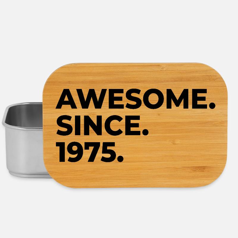 Awesome since 1975 | Geburtstag | Geschenk - Lunch Box - Silber