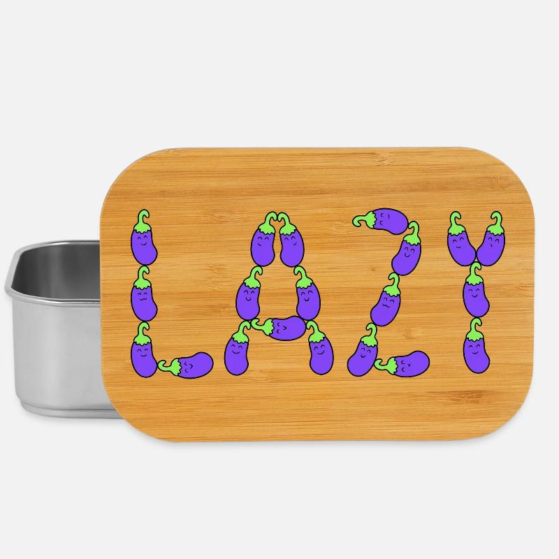 Eggplant lazy - Lunch Box - silver