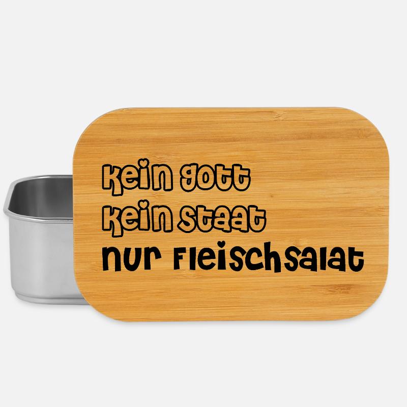 Pas de dieu, pas d’état, juste de la salade de viande - Boîte à goûter - argent