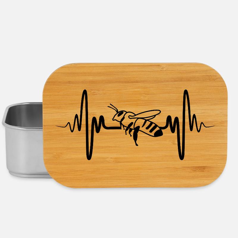 Biene - Lunch Box - Silber