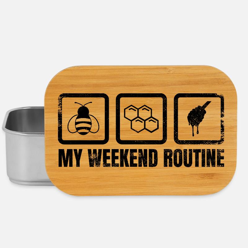 Imker Routine - Lunch Box - Silber
