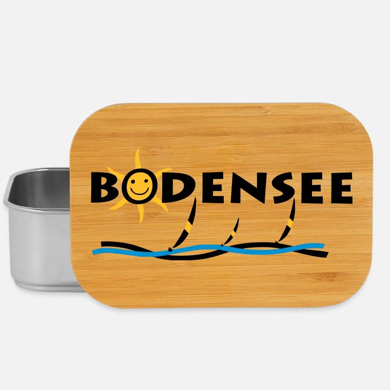 Bodensee - Sonnen T-Shirt - Lunch Box - Silber