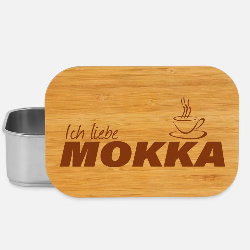 ICH LIEBE MOKKA - Lunch Box - Silber