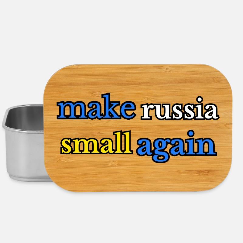 Make russia small again, blau gelb - Lunch Box - Silber