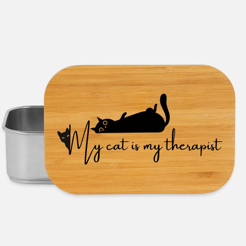 Chat - Mon chat est mon thérapeute - chat drôle - Boîte à goûter - argent