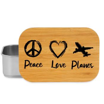 I love airplanes - Lunch Box - silver - Front