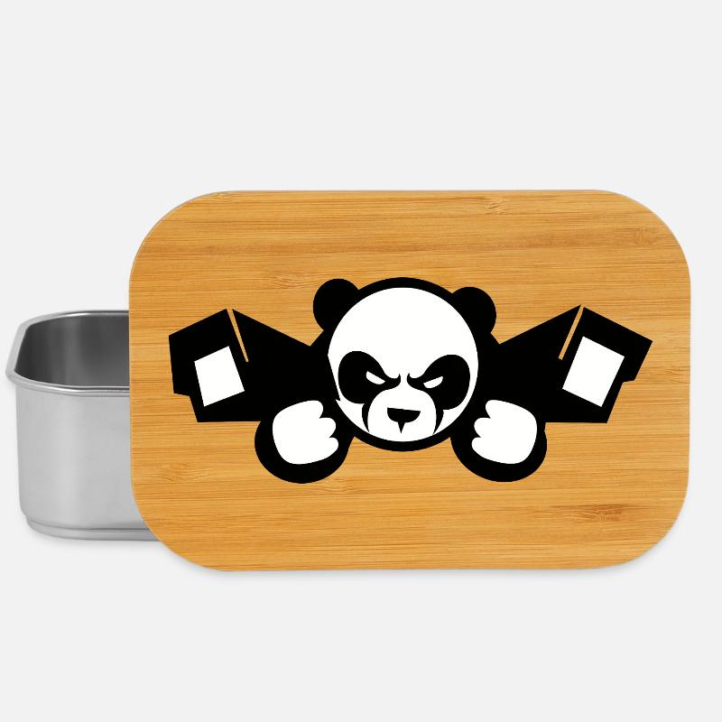 China Surveillance Panda - Lunch Box - Silber