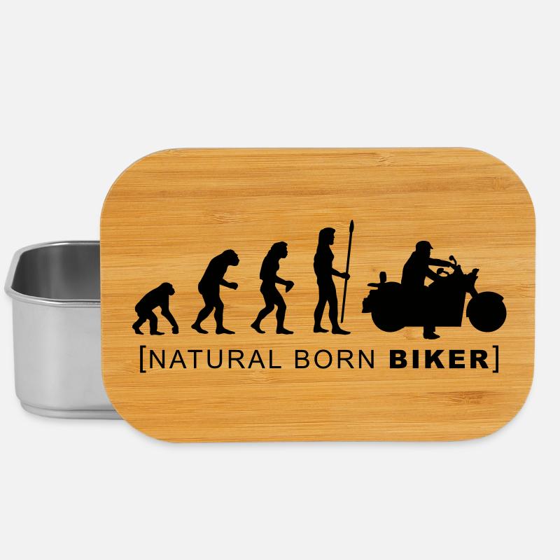 natural born biker - Lunch Box - silver