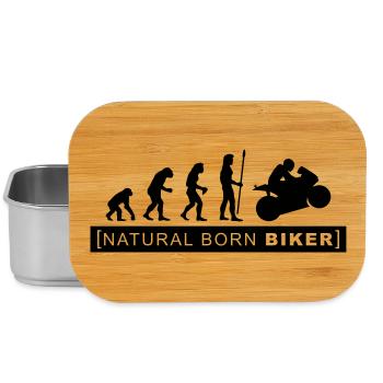 natural born biker - Lunch Box - Silber - Vorne