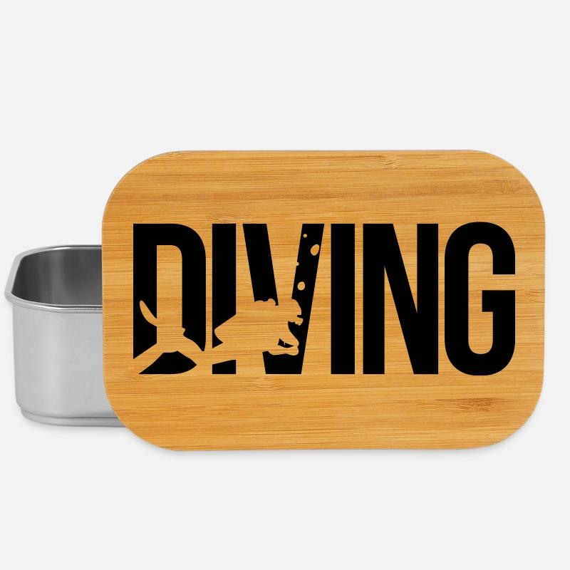 diving scuba - Lunch Box - silver
