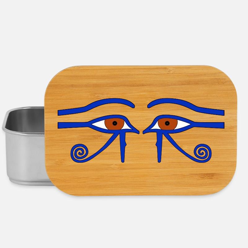 Amulette de protection. Aussi : Œil d’Horus. L'« Œil Saint » - Boîte à goûter - argent