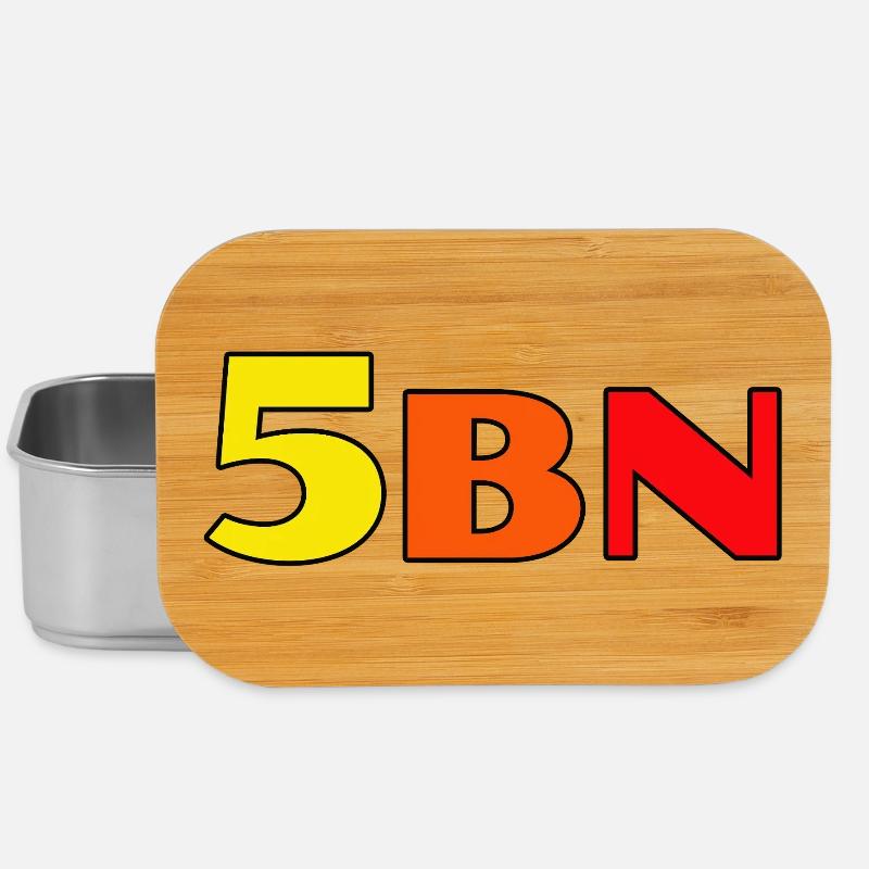 5BN Farbexplosion Blockbuchstaben - Lunch Box - Silber