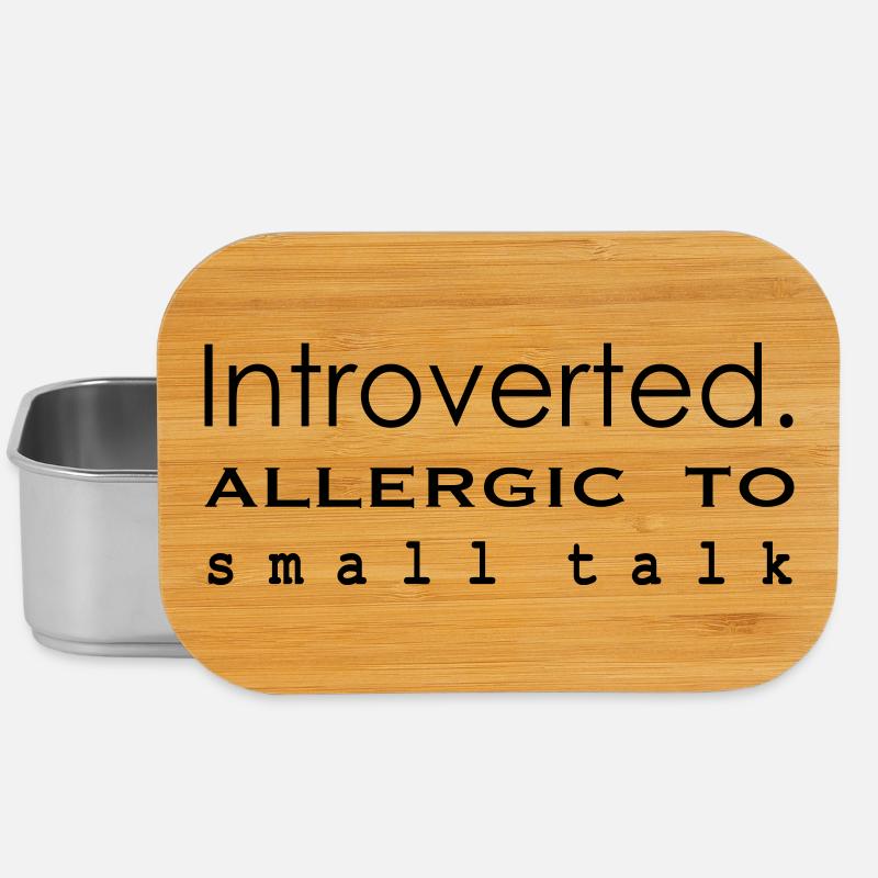 Introverti. Allergique aux banalités - Boîte à goûter - argent