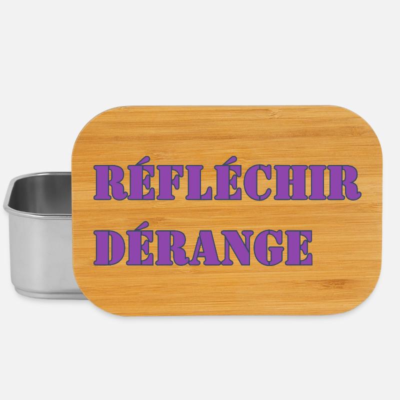 RÉFLÉCHIR DÉRANGE - Boîte à goûter - argent