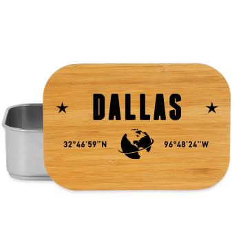 Dallas, Texas, Coordonnées de la planète Terre - Boîte à goûter - argent - Devant