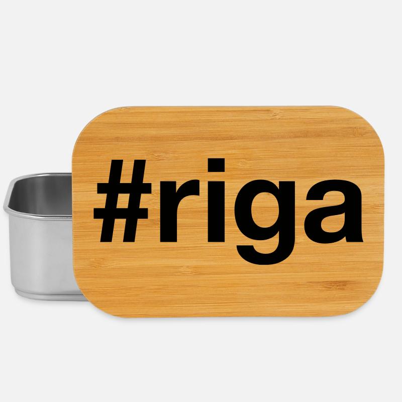 RIGA Hashtag Latvia Lettland - Lunch Box - Silber