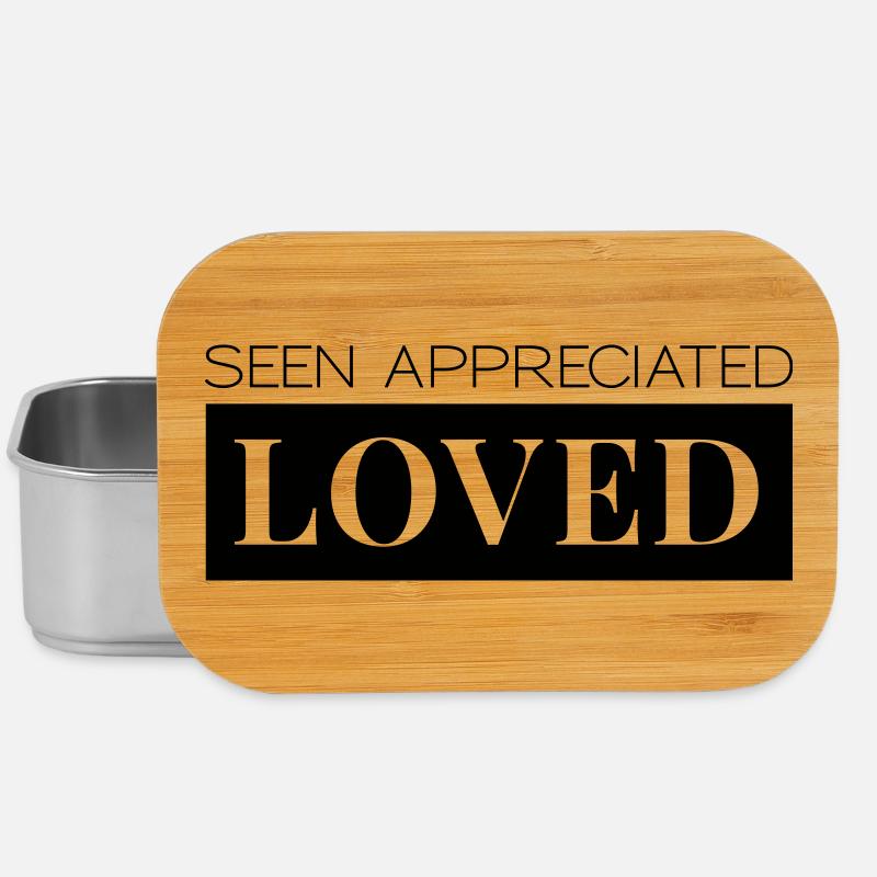 Seen Appreciated Loved - Lunch Box - Silber