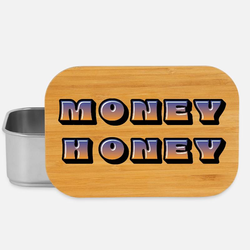 Money Honey Gradient Rétro - Boîte à goûter - argent