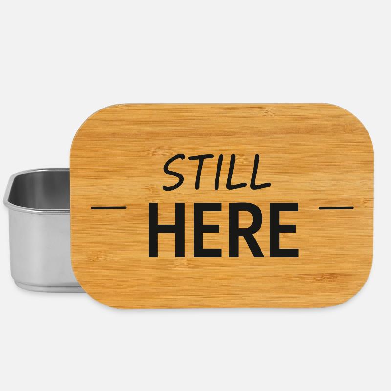 Still Here Minimal Typo - Lunch Box - Silber