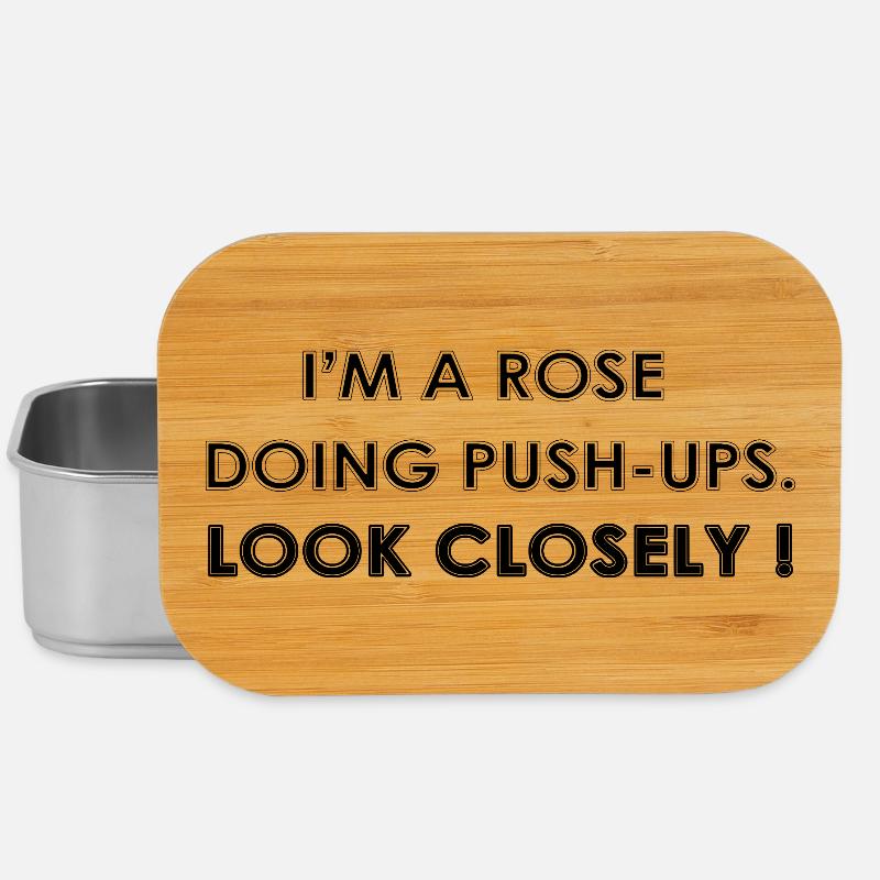 I’M A ROSE DOING PUSH-UPS - Boîte à goûter - argent