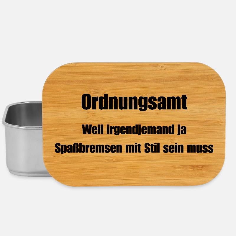 Ordnungsamt Spaßbremse mit Stil - Lunch Box - Silber