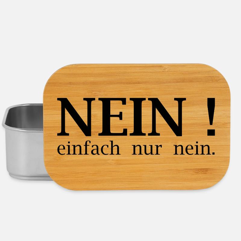 Nein! einfach nur nein. - Lunch Box - Silber