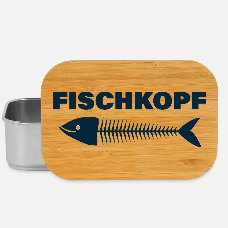 FISCHKOPF - Lunch Box - Silber