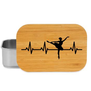 Ballet Girl Heartbeat - Lunch Box - silver - Front