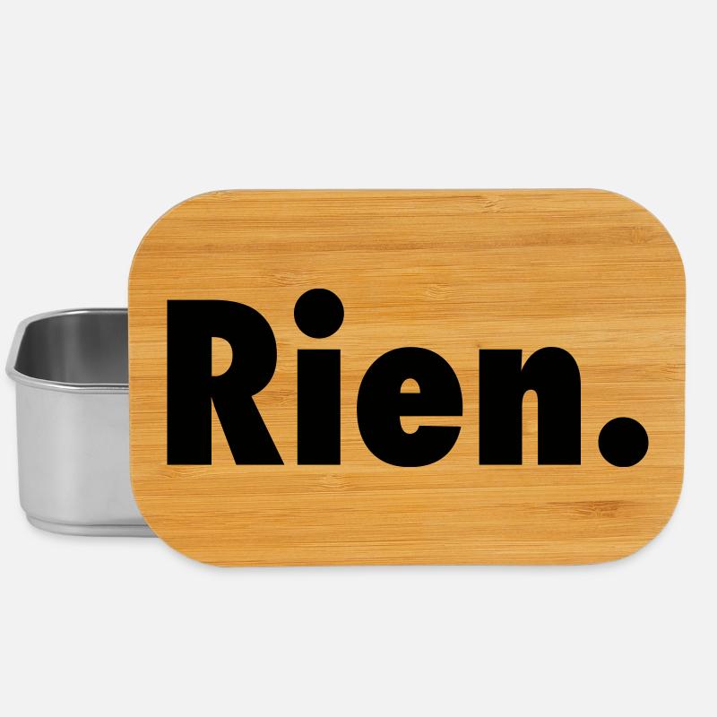 Nichts. Oder fast nichts satirischer Slogan Anti-Slogan - Lunch Box - Silber