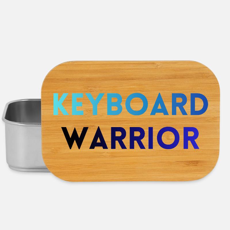 Gamer / Programmer T-Shirt – Keyboard Warrior - Lunch Box - silver