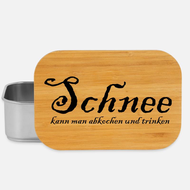 Schnee kann man abkochen und trinken - Lunch Box - Silber