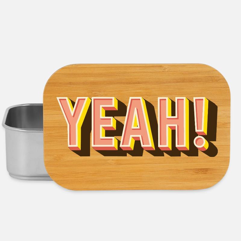 YEAH Retro Pop Font - Lunch Box - silver